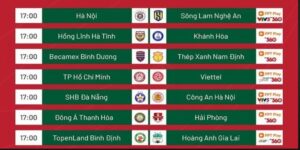 Lịch thi đấu V-League
